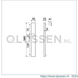 Ami 245/30 smalschild aluminium blind M5 F1 510631