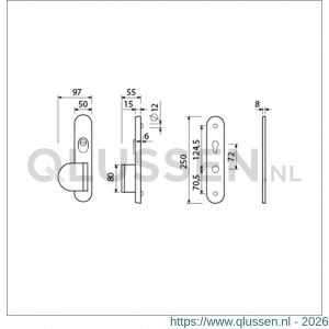 Ami VHB 250/15 KT senioren veiligheidslangschild SKG*** kerntrekbeveiliging Archi Design ovaal omkeer VHB 250/50/1 KT 72 omkeer deurduwer 90/83 links en zonder deurkruk Irox deurdikte 38-42 mm 623194