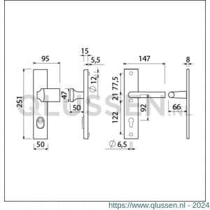 Ami VHB 251/15-144 KT veiligheidsvoordeur-knoplangschildgarnituur SKG*** kerntrekbeveiliging VHB 251/15 KT 92 knop 144 en deurkruk 374 profielcilinder PC 92 zwart RAL 9005 structuur finish deurdikte 38-42 mm R9005Str 739760