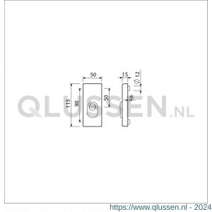 Ami VHB 115/50/15 KT veiligheidsrozet SKG*** kerntrekbeveiliging buitenrozet 115/15 KT F1 820310