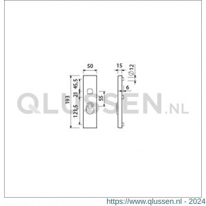 Ami VHB 193/15 KT veiligheidskortschild SKG*** kerntrekbeveiliging buitenkortschild 193/15 KT 55 F1 834004