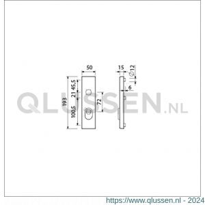 Ami VHB 193/15 KT veiligheidskortschild SKG*** kerntrekbeveiliging buitenkortschild 193/15 KT 72 F1 834006