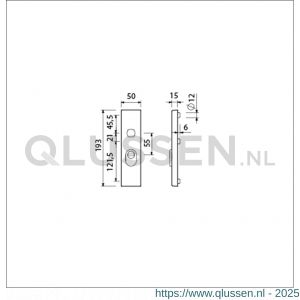 Ami VHB 193/15 KT veiligheidskortschild SKG*** kerntrekbeveiliging buitenkortschild 193/15 KT 55 F2 834384