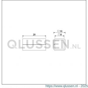 Ami verloopbus galvaniseerd 8/10 mm verpakt per 5 stuks 900403