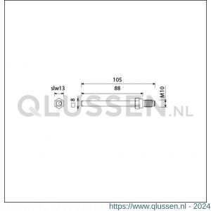 Ami gelagerde wissel Quickstift 8x105 mm (8x88) 900641