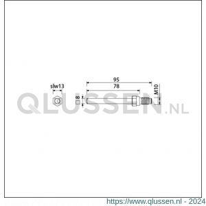 Ami gelagerde wissel Quickstift 8x95 mm (8x78) 900648