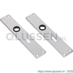 Ami 212/41 RH langschild aluminium rondhoek sleutelgat SLG 72 F2 223104