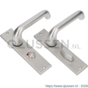 Ami KS 178/43-386 kruk-kruk garnituur deurkruk 386 Rota kortschild 178/43 toilet- en badkamersluiting WC 8/63 F1 deurdikte 38-42 mm 500170