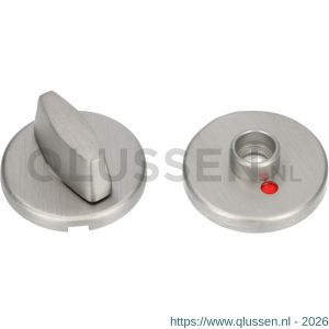 Ami Klik rond vrij- en bezetrozet Archi Design toilet- en badkamersluiting WC 8 mm Irox RVS look 620305