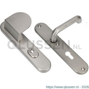 Ami VHB 250/15-90/83 KT veiligheids duwer-kruk langschildgarnituur SKG*** kerntrekbeveiliging Archi Design ovaal VHB 250/50/1 KT 72 deurduwer 90/83 rechts en deurkruk 356 Irox deurdikte 38-42 mm 623171