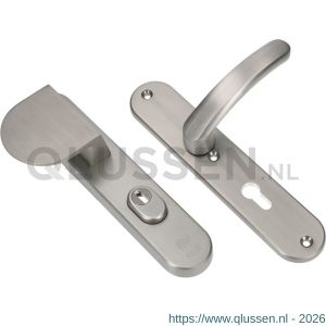 Ami VHB 250/15-90/83-378 KT veiligheids Rotaveer duwer-kruk langschildgarnituur SKG*** kerntrekbeveiliging Archi Design VHB 250/15 KT 72 deurduwer 90/83 links en deurkruk 378 Rota Irox deurdikte 38-42 mm 623315