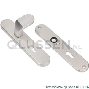 Ami VHB 250/50/1-145 veiligheidsvoordeur-knoplangschildgarnituur SKG*** ovaal VHB 250/50/1 profielcilinder PC 92 Varo knop 145 en zonder deurkruk F1 deurdikte 53-57 mm 654860