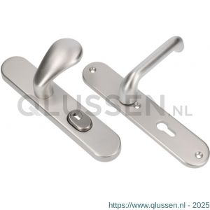 Ami VHB 250/15-173-386 KT veiligheids Rotaveer knop-kruk langschildgarnituur SKG*** kerntrekbeveiliging VHB 173 knop 386 Rota 250/50/15 buiten kerntrek KT 72 en binnen profielcilinder PC 72 F1 deurdikte 38-42 mm 656961