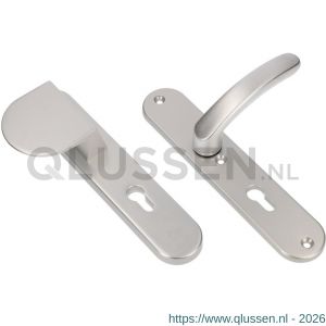 Ami VHB 250/50/1-90/83-378 veiligheids Rotaveer duwer-kruk langschildgarnituur SKG*** ovaal VHB 250/50/1 profielcilinder PC 92 deurduwer 90/83 links en deurkruk 378 Rota deurdikte 53-57 mm F1 689761