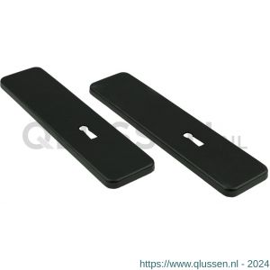 Ami 185/44 Klik kortschild aluminium zonder krukgat sleutelgat SLG 56 zwart RAL 9005 structuur finish 739232