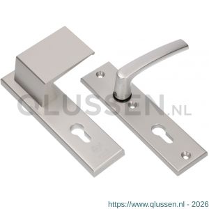 Ami VHB 193/50-90/60 veiligheidsvoordeur-duwerkortschildgarnituur SKG*** VHB 193/50 deurduwer 90/60 rechts buiten en binnen profielcilinder PC 55 en deurkruk 332 F2 deurdikte 38-42 mm 833014