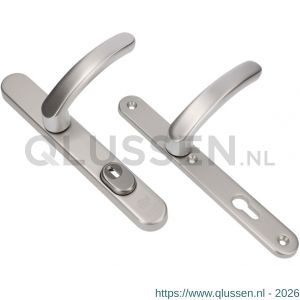 Ami VHB 257/37/2-378 KT veiligheids Rotaveer kruk-kruk smalschildgarnituur SKG*** kerntrekbeveiliging ovaal VHB deurkruk 378 Rota 257/37/2 KT 92 F1 en deurkruk 378 Rota 257/32/2 profielcilinder PC 92 deurdikte 68-72 mm 844418