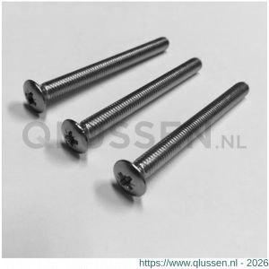 Ami veiligheidsbeslag toebehoren bevestigingsset VHB schilden deurdikte 38-42 mm 3 schroeven M6x53 mm RVS 900184