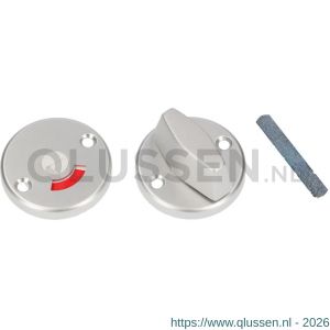 Ami 3 RH vrij- en bezetrozet aluminium rond toilet- en badkamersluiting WC 5 mm F1 216208