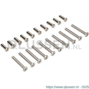 Ami patentbout compleet met huls RVS M6x70 mm schroef en huls RVS set 10 stuks 900127