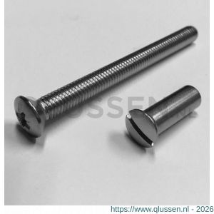 Ami patentbout compleet met huls RVS M6x53 mm schroef en huls RVS set 10 stuks 900124