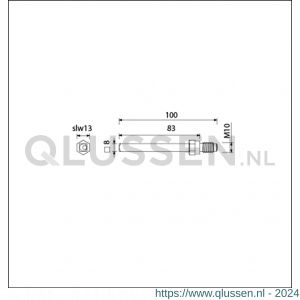 Ami gelagerde wissel Quickstift 8x100 mm (8x83) 900640