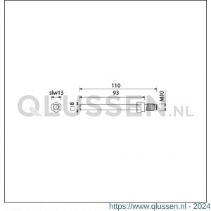 Ami gelagerde wissel Quickstift 8x110 mm (8x93) 900642