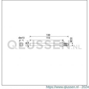 Ami gelagerde wissel Quickstift 8x130 mm (8x113) 900645