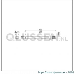 Ami gelagerde wissel Quickstift 8x125 mm (8x108) 900649