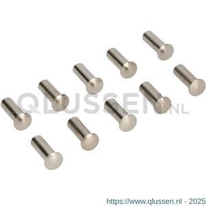 Ami patentbouthuls messing vernikkeld M6x21 mm zonder zaagsnede set 10 stuks 900241