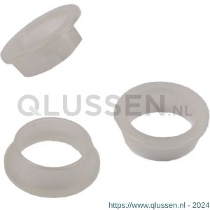 Ami kruklager geleidering nylon nylon transparant wit verpakt per 10 stuks zakje 900006