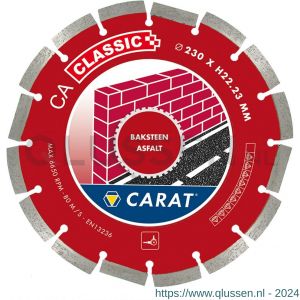 Carat diamant zaagblad CA Classic 150x22,23 mm baksteen en asfalt CAC1509000