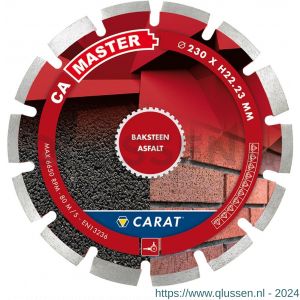 Carat diamant zaagblad CA Master 125x22,23 mm baksteen en asfalt CAM1253000