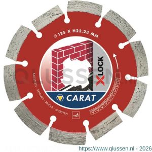 Carat diamant zaagblad CA X-Lock 125x22,23 mm baksteen CAXLOCK125