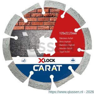 Carat diamant zaagblad CA X-Lock 125x22,23 mm baksteen CAXLOCK125
