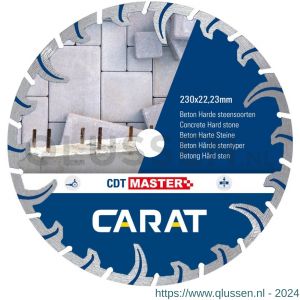 Carat diamant zaagblad CDT Master 125x22,23 mm beton en harde materialen CDTM125300