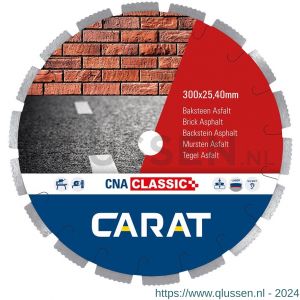 Carat diamant zaagblad CNA Classic 300x25,40 mm baksteen en asfalt CNAC300400