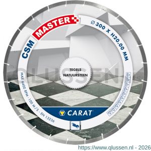 Carat diamant zaagblad CSM Master 300x20,00 mm tegels en natuursteen CSMM300200
