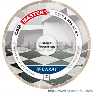 Carat diamant zaagblad CSM Master 350x25,40 mm tegels en natuursteen CSMM350400