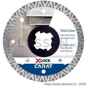 Carat diamant zaagblad X-Lock 125x22,23 mm tegels CTXLOCK125