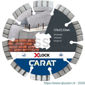 Carat diamant zaagblad X-Lock 125x22,23 mm universeel CUXLOCK125