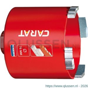 Carat diamant dozenboor Dustec HTS droog gebruik 87x60 mm x M16 baksteen en abrasieve materialen HTS0876040