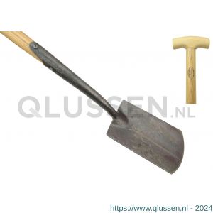 DeWit zwanehals spade met lip essen steel 750 mm 2051