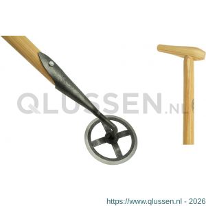 DeWit volle maan schoffel open 14 cm essen steel 1700 mm 3972
