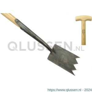 DeWit Sharktine spade met zwanehals essen steel 750 mm 8308