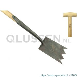 DeWit Sharktine spade met zwanehals en opstapjes steel 750 mm 83080