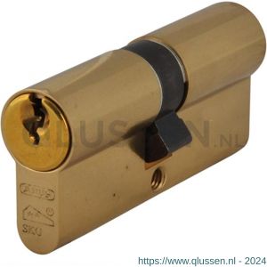 Abus veiligheids profielcilinder dubbel Polished Brass E60PB 35/35 54178