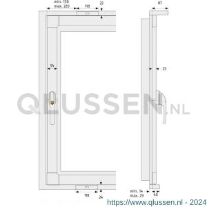 Abus 3-punt vensterstangenslot basis FKS 208 W 44005