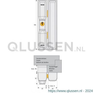 Abus afsluitbaar raam-deur opleg bijzetslot FTS88 B C 35231