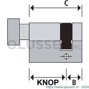 Abus veiligheids profiel knopcilinder enkel met certificaat Nickel Pearl SKG** E60NP C10/K30 54429